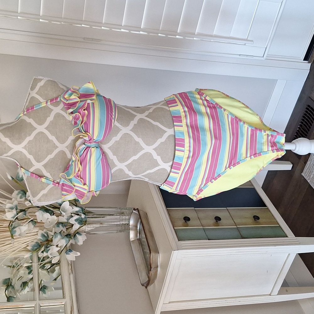 NWOT [M] Vintage Jessica 2pc bikini/ waist wrap